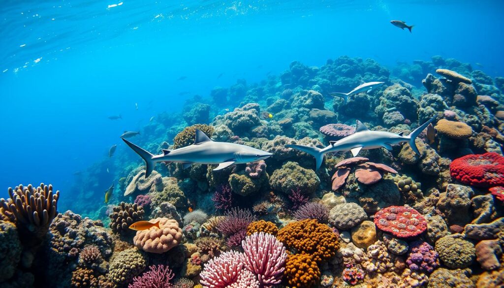 Haie im Malediven Korallenriff