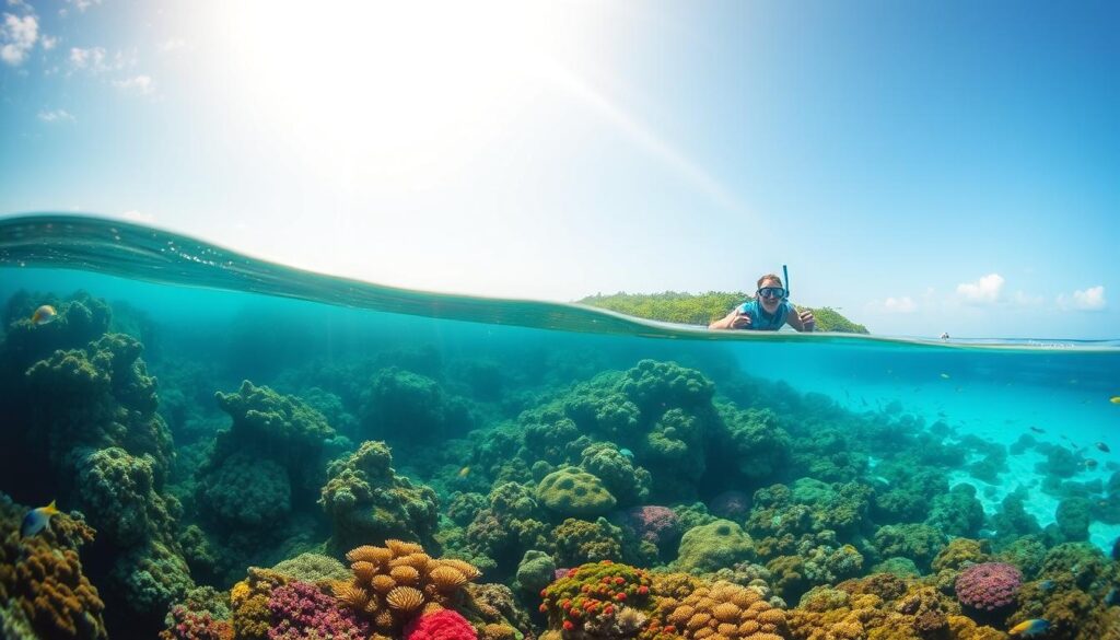 Schnorcheln im Vaavu Atoll Korallenriff Schnorcheln im Vaavu Atoll Korallenriff