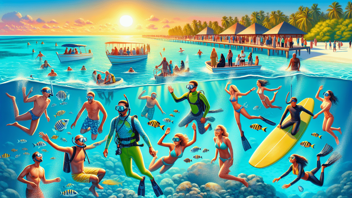 Aktivitäten für Touristen (Tauchen Schnorcheln Surfen) Aktivitäten für Touristen (Tauchen Schnorcheln Surfen)