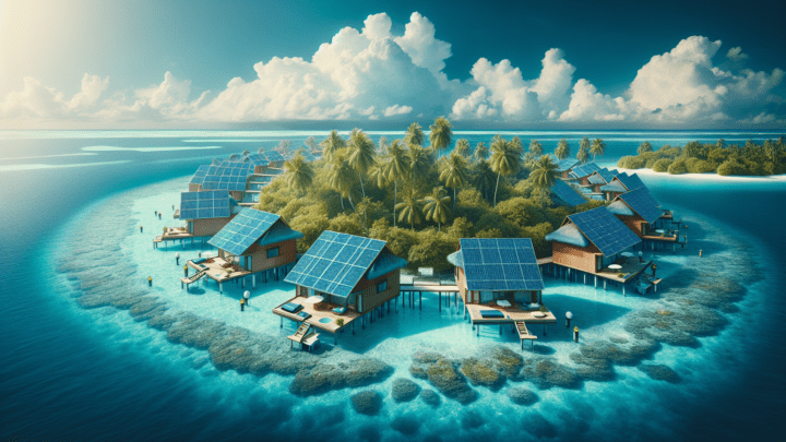Einsatz von Solarenergie auf den Malediven