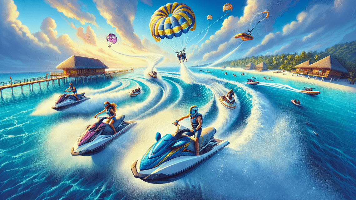 Erleben von Wassersportarten wie Jetski und Parasailing – Adrenalinkick auf dem Wasser