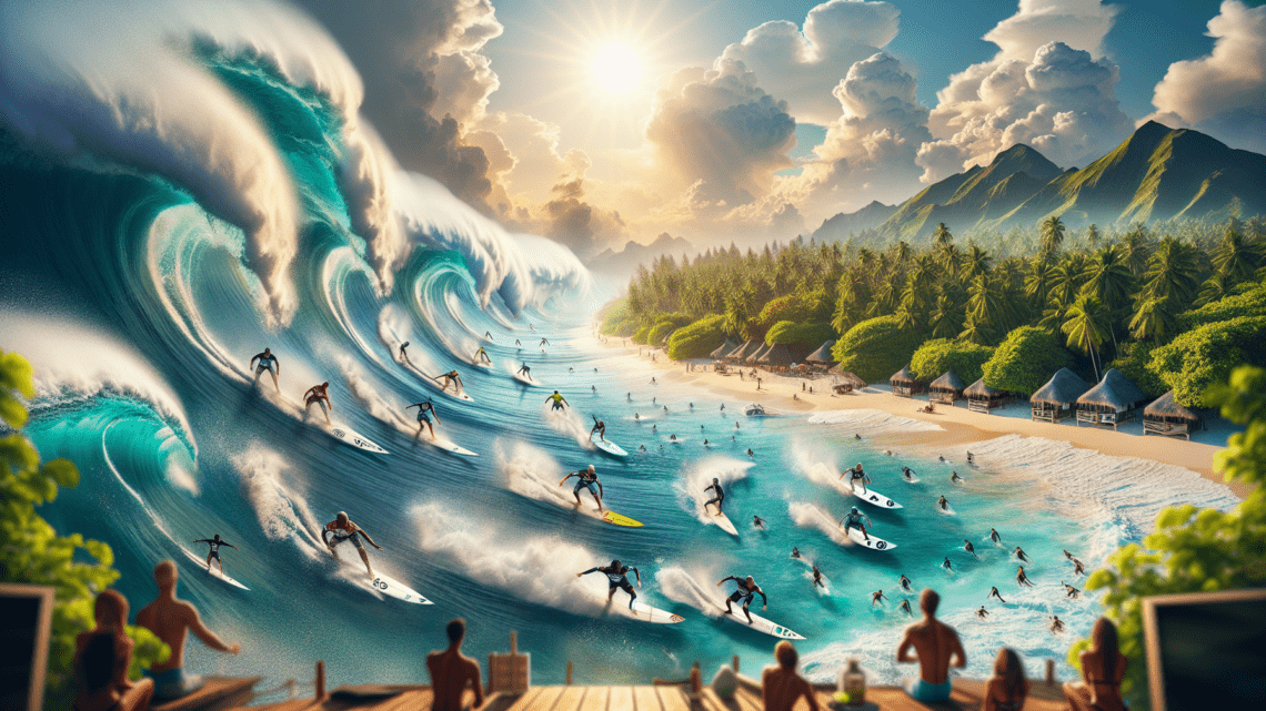 Teilnahme an einem Surfwettbewerb – erleben Sie die besten Surfer der Malediven in Aktion