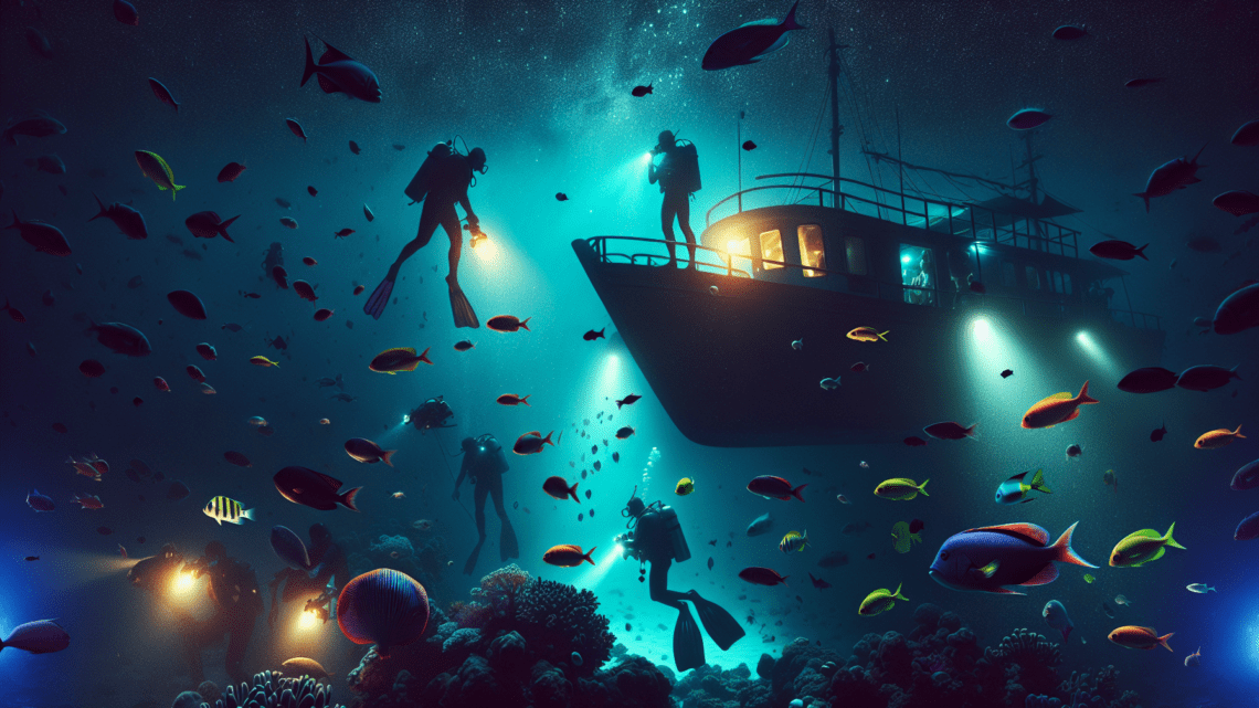 Teilnahme an einer Nachtfischtour – erleben Sie das Nachtleben unter Wasser