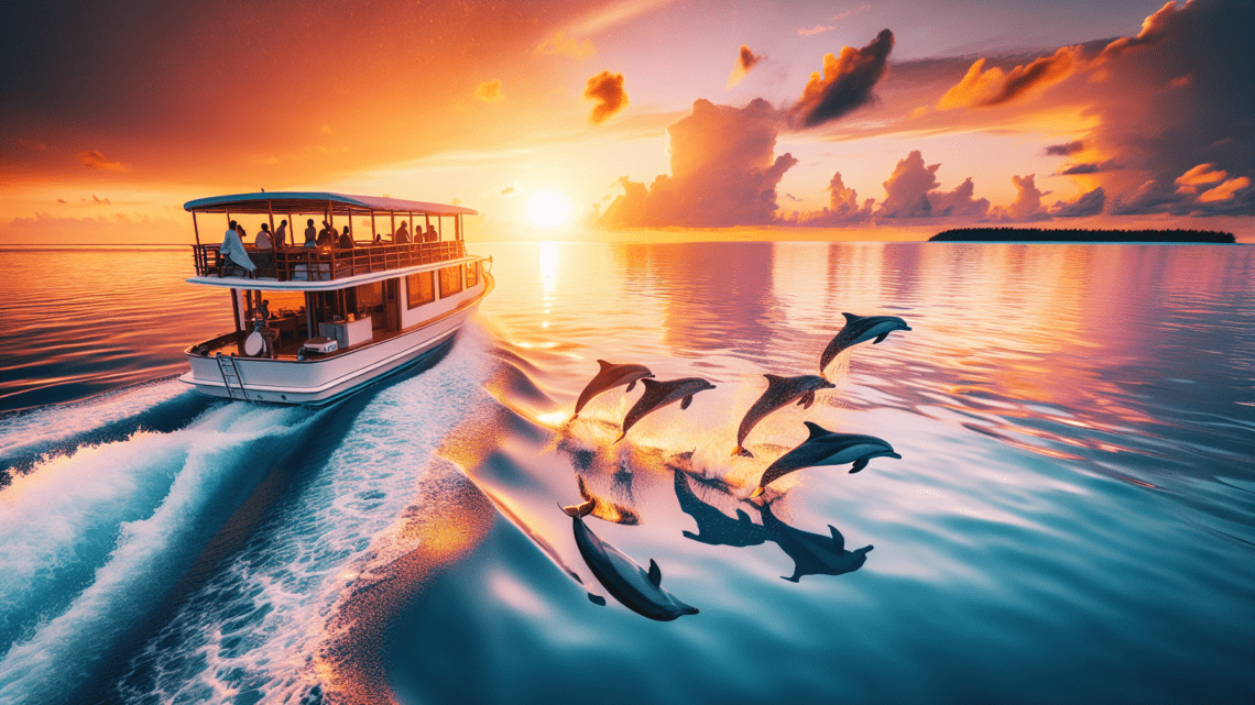 Teilnahme an einer Sunset Cruise mit Delfinbeobachtung – romantische Bootstour