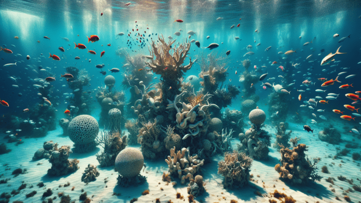 Unterwasser-Skulpturen und Kunstinstallationen