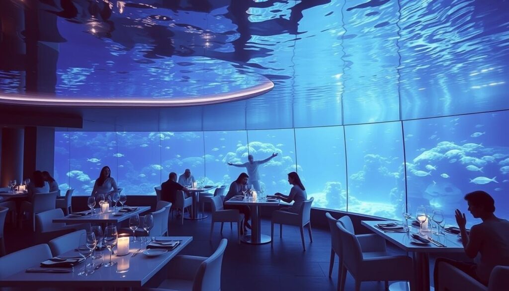 Unterwasserrestaurant Malediven Kulinarik